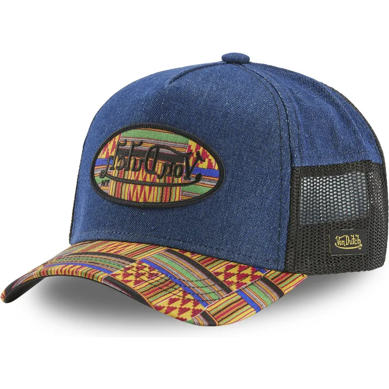 Von Dutch Atru Wax Blue Trucker Hat Caphunters Co Uk