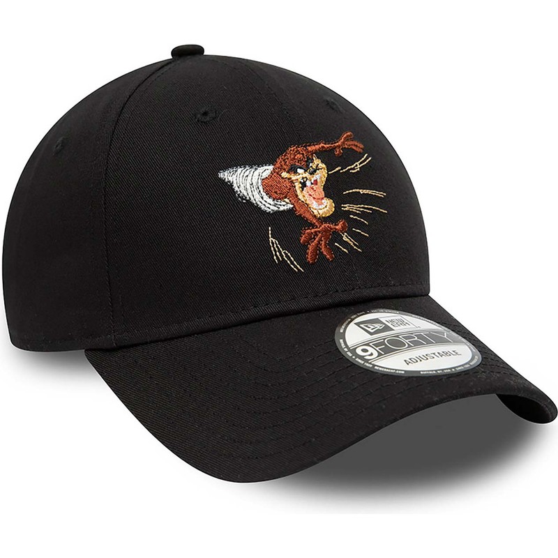 New Era Curved Brim Tasmanian Devil Forty Looney Tunes Black