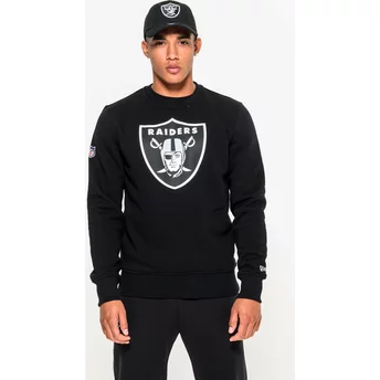 New Era Las Vegas Raiders NFL Black Crew Neck Sweatshirt