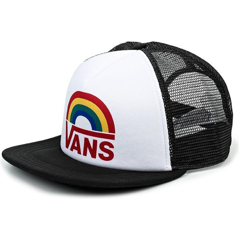 rainbow trucker hat