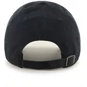 47-brand-curved-brim-pittsburgh-pirates-mini-logo-mlb-clean-up-black-cap