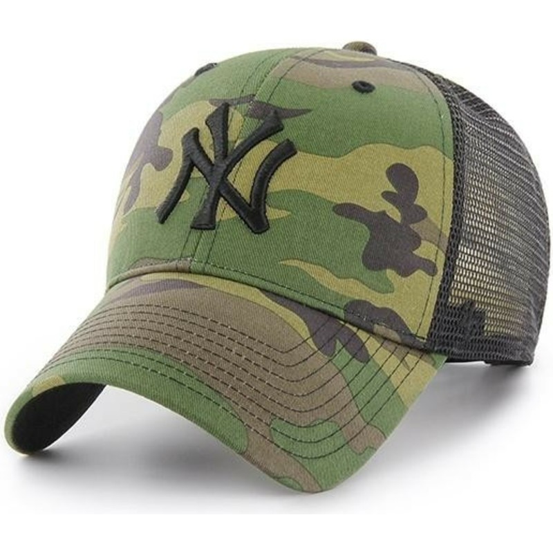 COUNTER New York Yankees camo 47 Brand Mesh Snapback Cap 