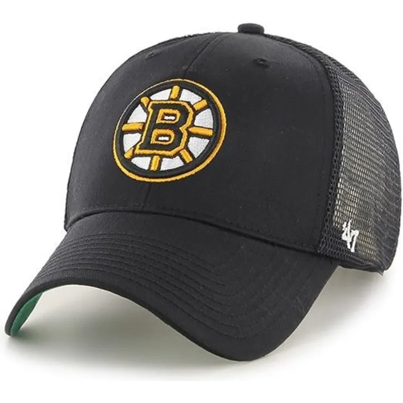 47 Brand Boston Bruins NHL MVP Branson Black Trucker Hat: Caphunters.co.uk