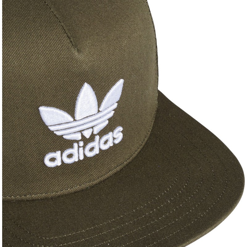 Adidas Trefoil Green Trucker Hat 
