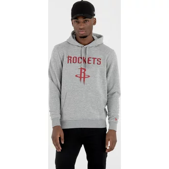 New Era Houston Rockets NBA Grey Pullover Hoody Sweatshirt