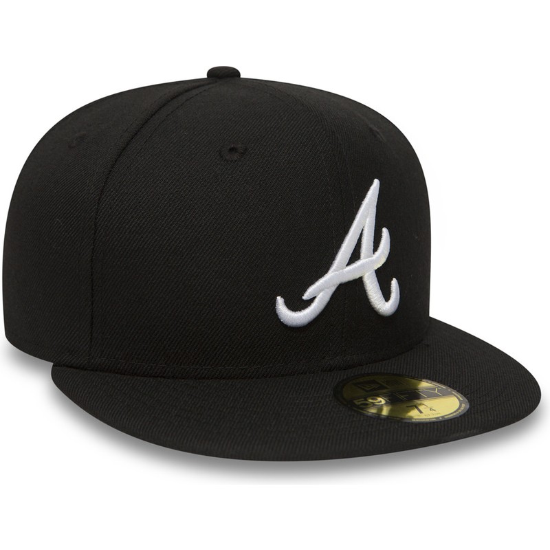 black braves fitted