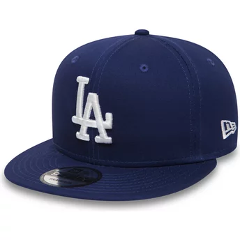 New Era Flat Brim 9FIFTY Essential Los Angeles Dodgers MLB Blue Snapback Cap