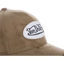 von-dutch-curved-brim-suede4-brown-adjustable-cap