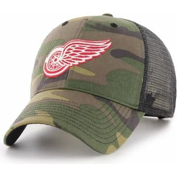 47 Brand Detroit Red Wings NHL MVP Branson Camouflage Trucker Hat