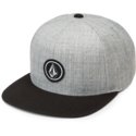 volcom-flat-brim-black-grey-quarter-twill-grey-snapback-cap-with-black-visor