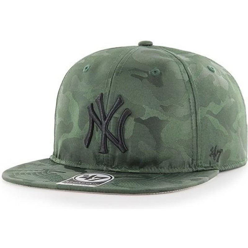 47 Brand Flat Brim New York Yankees MLB Captain Jigsaw Camouflage ...