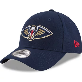 New Era Curved Brim 9FORTY The League New Orleans Pelicans NBA Navy Blue Adjustable Cap