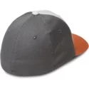 volcom-curved-brim-youth-copper-full-stone-xfit-grey-fitted-cap-with-brown-visor