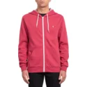 volcom-burgundy-heather-iconic-red-zip-through-hoodie-sweatshirt