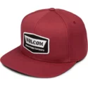 volcom-flat-brim-burgundy-cresticle-red-snapback-cap