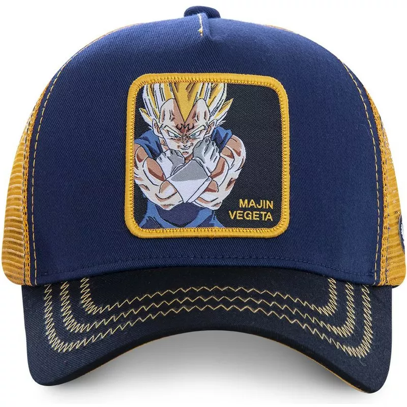 capslab-majin-vegeta-mv1-dragon-ball-navy-blue-and-yellow-trucker-hat