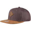 djinns-flat-brim-linen-2015-brown-snapback-cap