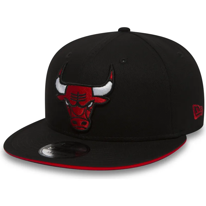 new-era-flat-brim-9fifty-team-chicago-bulls-nba-black-snapback-cap