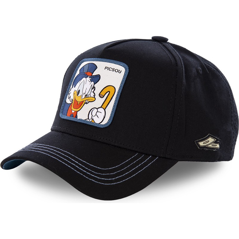 Capslab Curved Brim Scrooge McDuck SCR3 Disney Black Snapback Cap ...