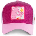 capslab-love-a-lot-che02-care-bears-pink-glitter-trucker-hat