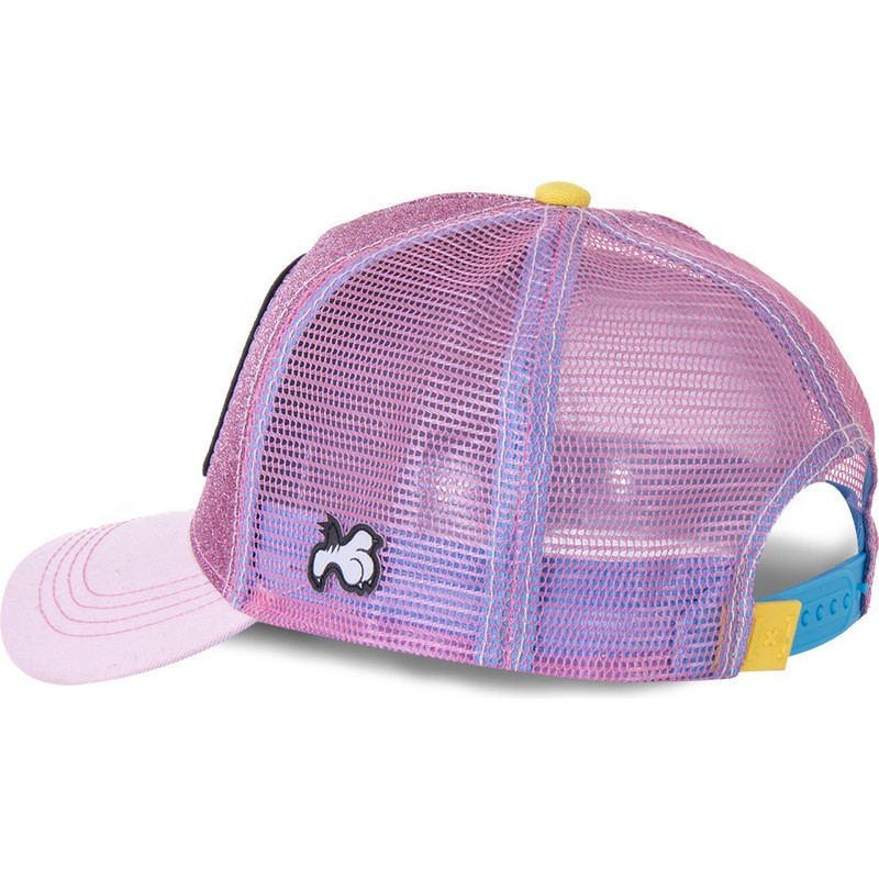 Capslab Tweety TWE4 Looney Tunes Pink Glitter Trucker Hat Caphunters.co.uk