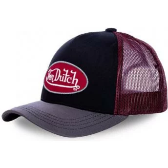 Von Dutch RBA Black, Red and Grey Trucker Hat