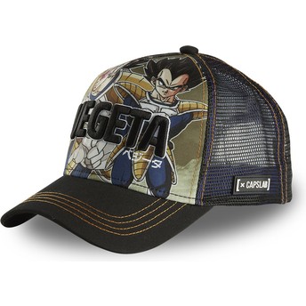 Capslab Vegeta DBZ VEG Dragon Ball Black Trucker Hat