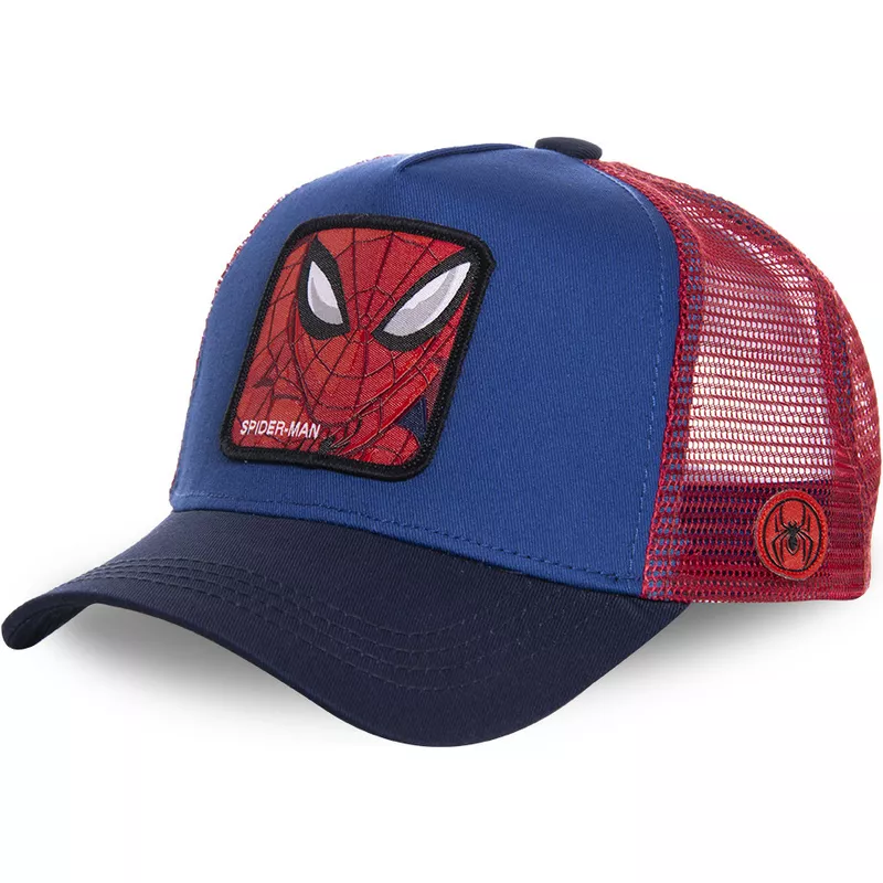 capslab-youth-spider-man-kidspi1-marvel-comics-blue-and-red-trucker-hat