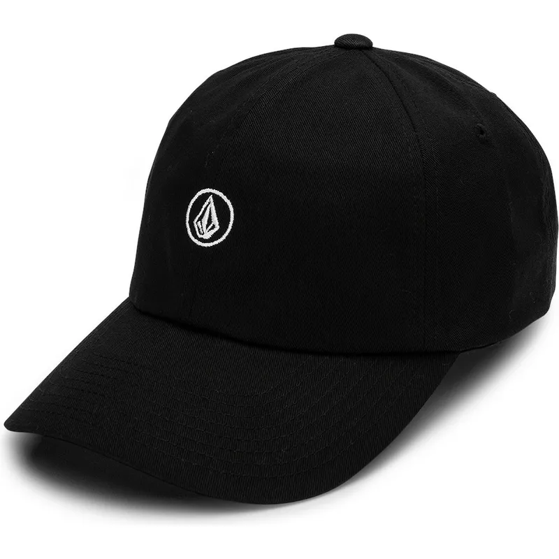 volcom-curved-brim-black-circle-stone-black-adjustable-cap