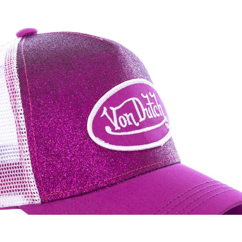 Von Dutch PUR Pink and White Trucker Hat: Caphunters.co.uk