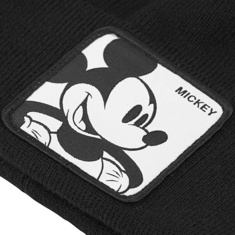 Capslab Mickey Mouse BON MIC2 Disney Black Beanie Caphunters.co.uk