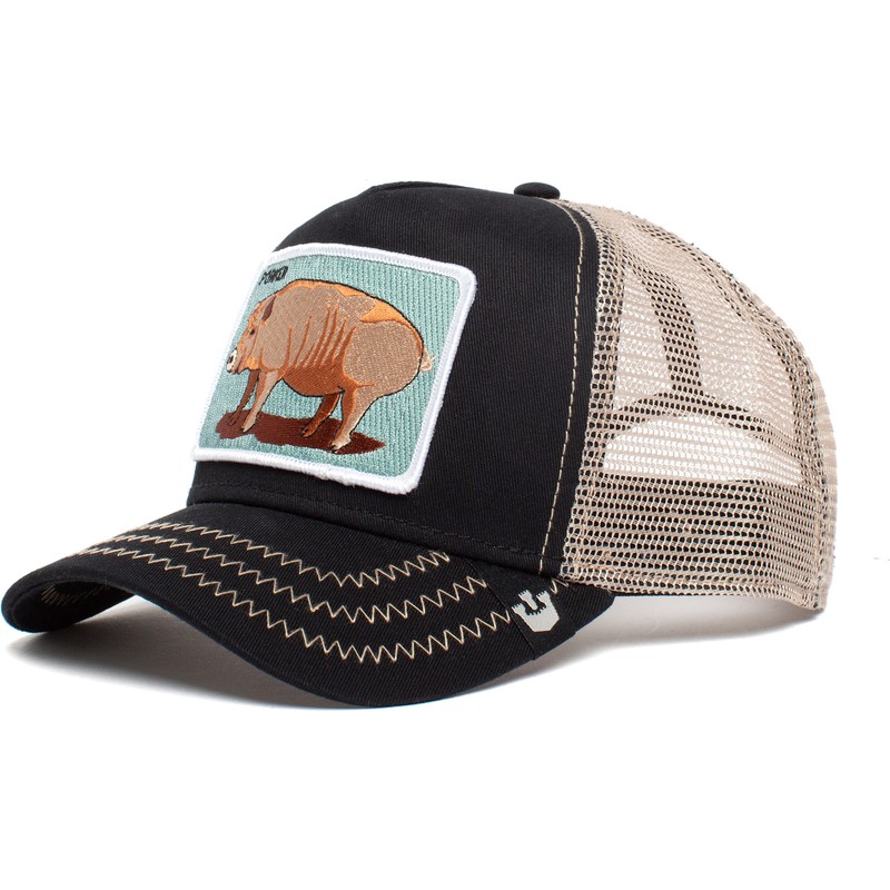 Goorin Bros. Pig Porker Bacon Bacon The Farm Black Trucker Hat ...