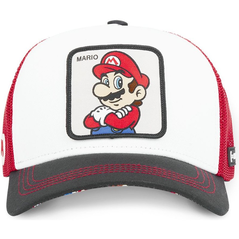 Capslab Mario SMB MAR Super Mario Bros. White, Red and Black Trucker