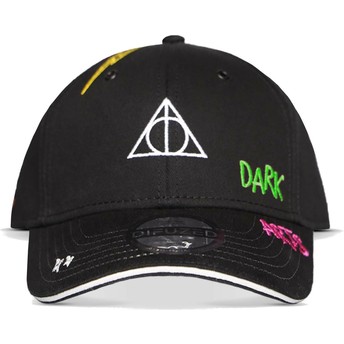 Difuzed Curved Brim Youth Deathly Hallows Wizards Unite Harry Potter Black Adjustable Cap