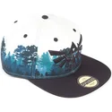 difuzed-flat-brim-triforce-green-forest-the-legend-of-zelda-green-white-and-black-snapback-cap
