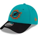 new-era-curved-brim-9forty-stretch-snap-sideline-road-miami-dolphins-nfl-blue-and-black-snapback-cap