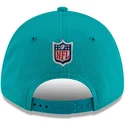 new-era-curved-brim-9forty-stretch-snap-sideline-road-miami-dolphins-nfl-blue-and-black-snapback-cap