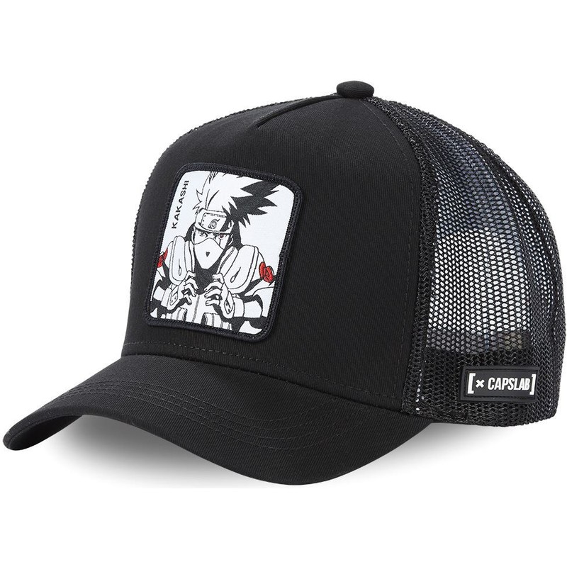 Capslab Kakashi Hatake KAK2 Naruto Black Trucker Hat Caphunters.co.uk
