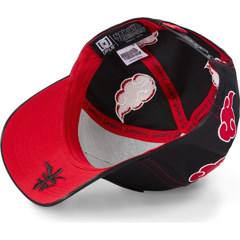 Capslab Curved Brim Itachi Uchiha AKA2 Naruto Black Snapback Cap