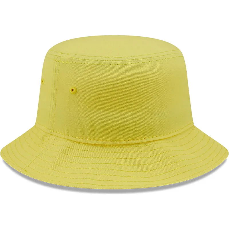 New Era Essential Tapered Yellow Bucket Hat Caphunters.co.uk