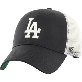 47 Brand MVP Branson Los Angeles Dodgers MLB Black and White Trucker Hat