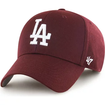 47 Brand Curved Brim MVP Los Angeles Dodgers MLB Maroon Adjustable Cap