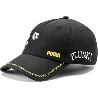Puma Youth Curved Brim Snoopy Peanuts Black Adjustable Cap
