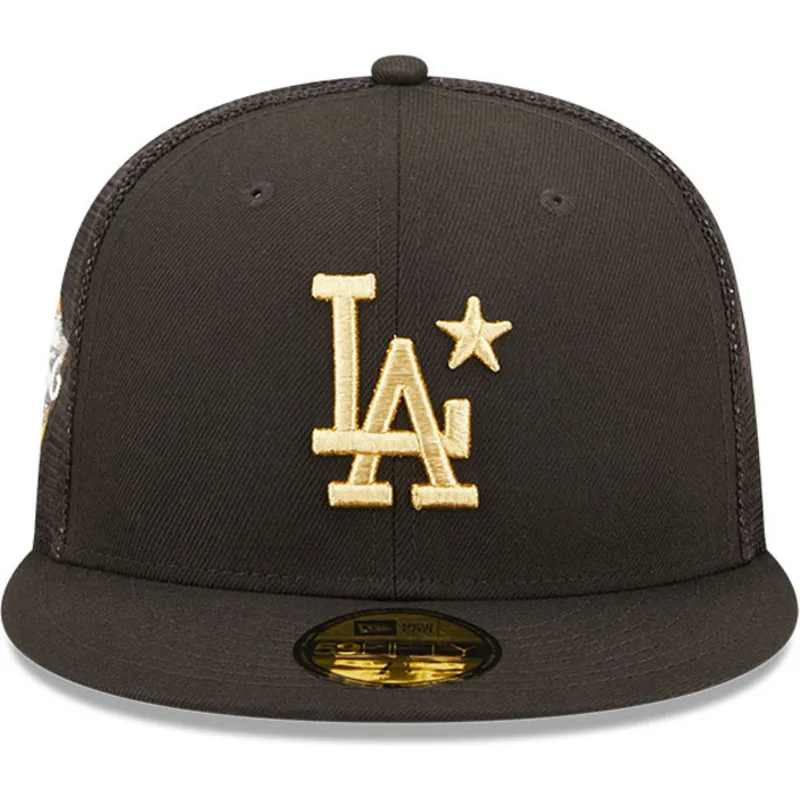 new-era-flat-brim-golden-logo-59fifty-all-star-game-los-angeles-dodgers-mlb-black-fitted-trucker-hat