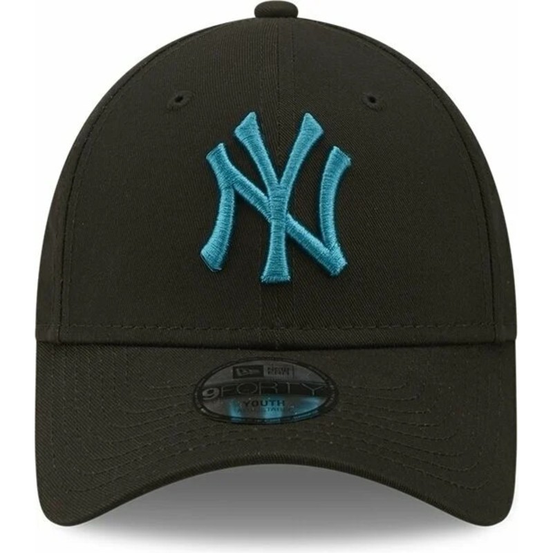 New Era Curved Brim Youth Blue Logo 9FORTY League Essential New York ...