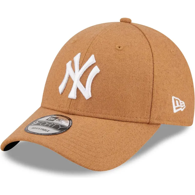 New Era Curved Brim 9FORTY The League Melton Wool New York Yankees MLB ...