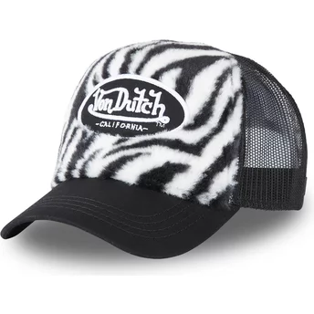 Von Dutch POIL1 Black and White Trucker Hat