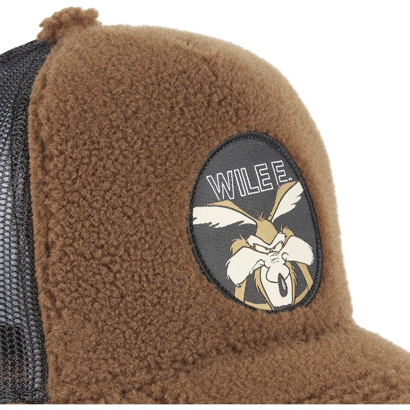 Capslab Wile E. Coyote FUR1 COY1 Looney Tunes Brown Shearling Trucker
