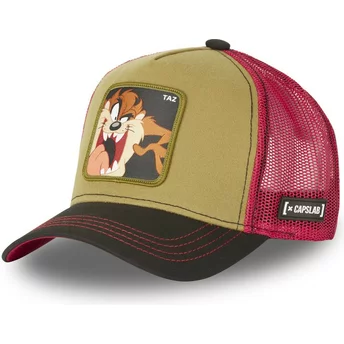 Capslab Tasmanian Devil TA2 Looney Tunes Brown, Red and Black Trucker Hat