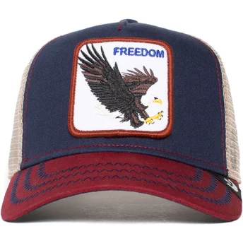 Goorin Bros. The Freedom Eagle The Farm Navy Blue and Red Trucker Hat